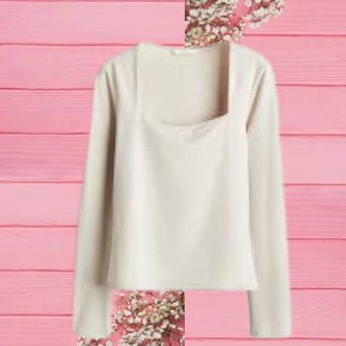 Top de manga larga - Beige claro - Ladies | H&M