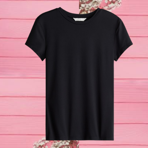 Playera entallada-Negro -Ladies |H&M